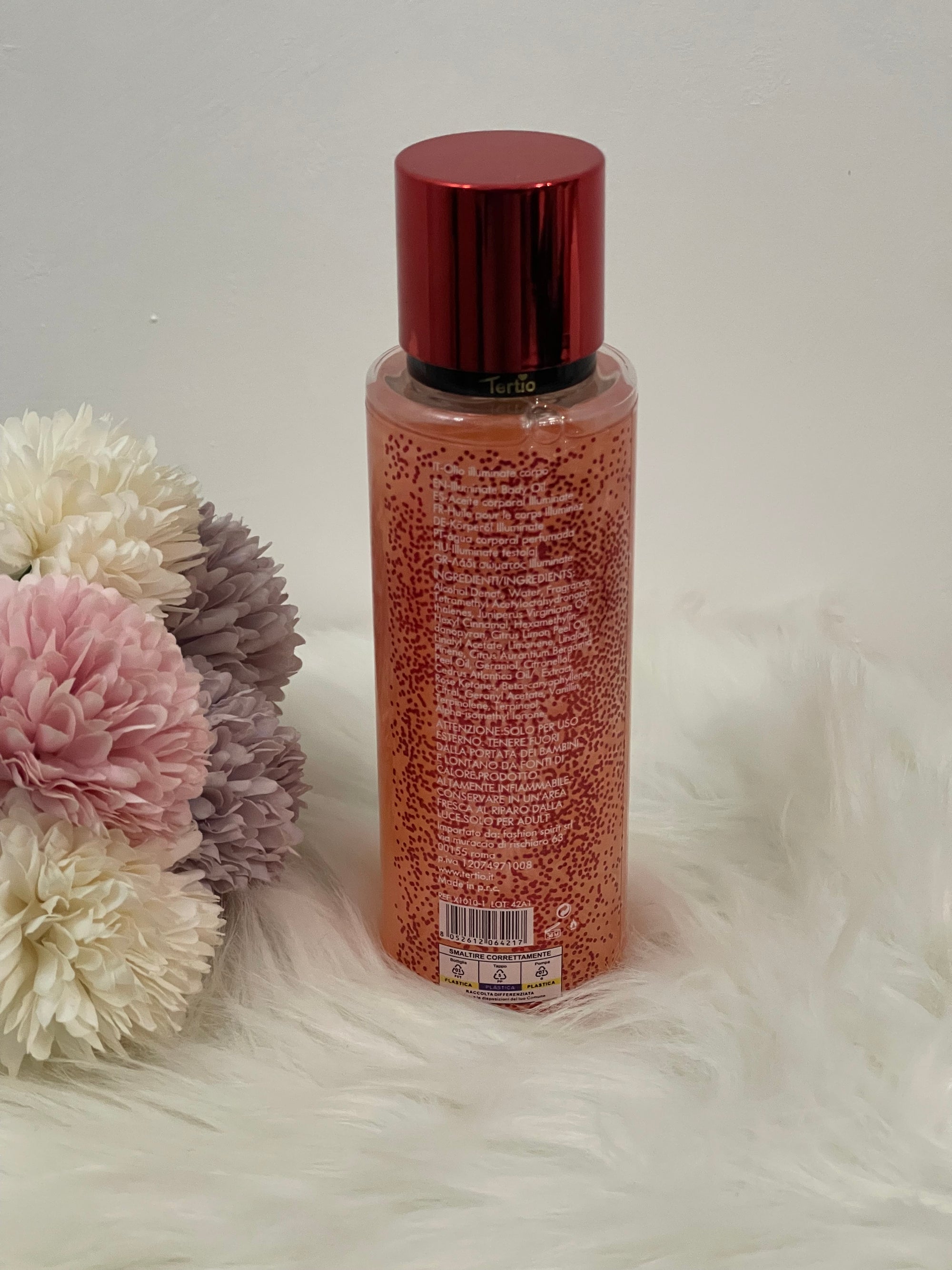 Tertio Paris Diamond Red - Acqua Profumata Scintillante Donna 250ml