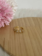 Anello Luce Veretta in Acciaio Inossidabile Regolabile con 4 Punti Luce – Design Elegante e Anallergico
