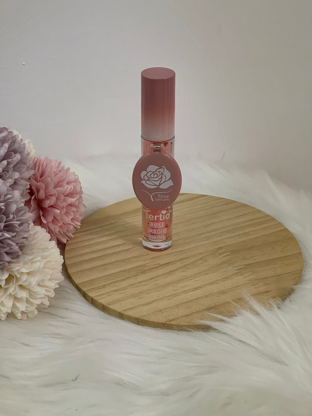 Tertio Rose Magic Lip Oil - Olio Labbra Idratante con Siero alla Rosa e Specchietto Integrato - 5.5ml