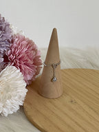 Anello Chérie Pendente con Cuore e Punto Luce in Argento 925