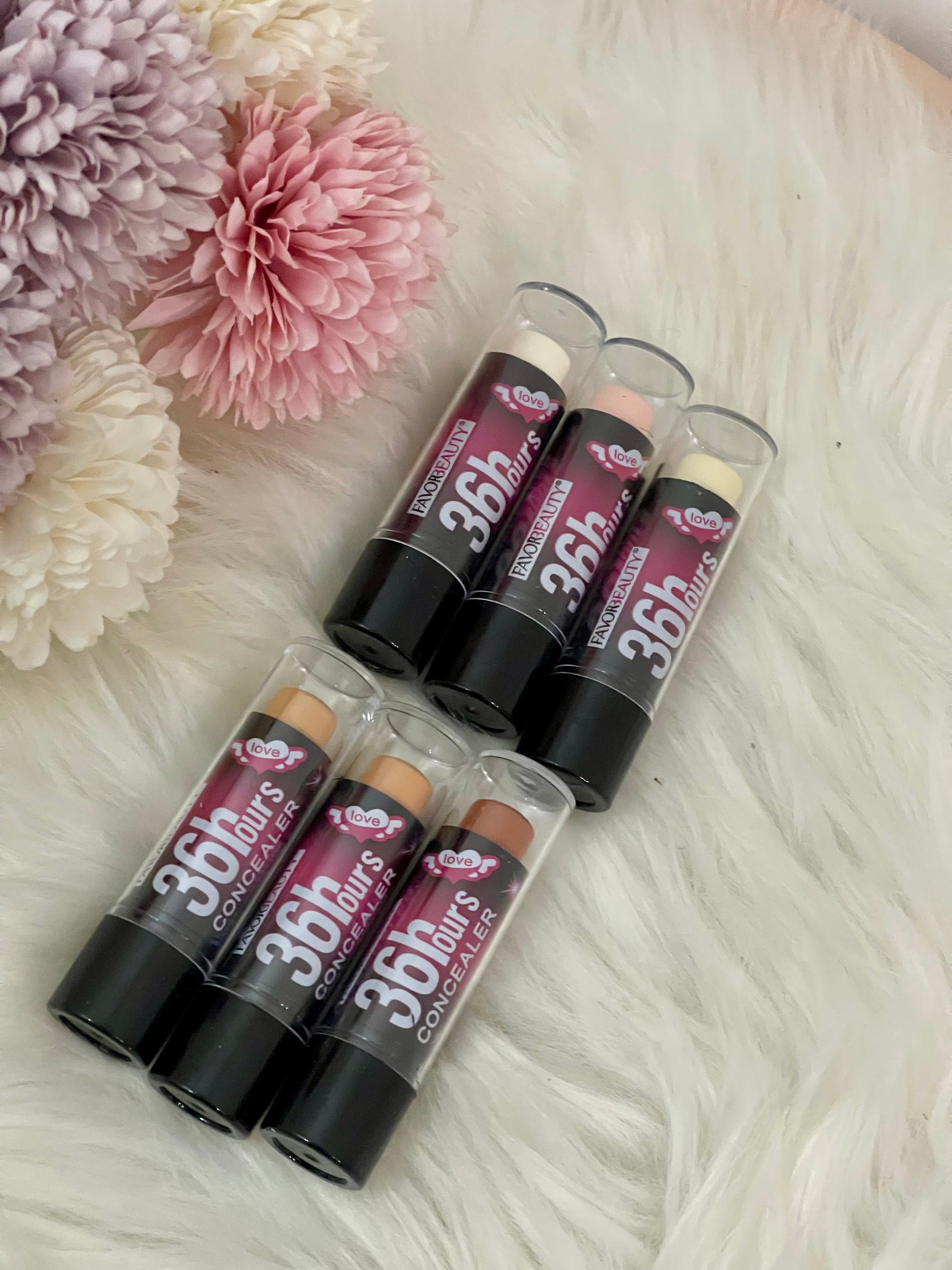 Correttore Stick FavorBeauty 36h - Copertura Totale Impermeabile e Lunga Durata - Effetto "Age Rewind" Istantaneo