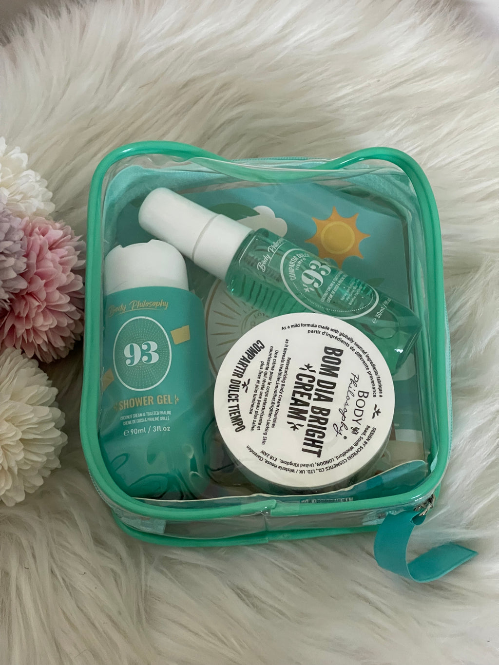 Set Viaggio Cocco e Pralina 93 - Body Philosophy (Kit 3 Pezzi con Pochette)