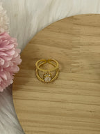 Anello Infinity Halo in Acciaio Inossidabile – Design Doppio Binario Regolabile