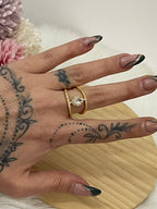 Anello Infinity Halo in Acciaio Inossidabile – Design Doppio Binario Regolabile