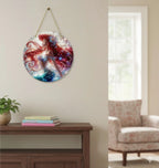 Ornamento Sirena Vetrata Artistica - Decorazione Ariel Stained Glass - Regalo Fan Disney Esclusivo