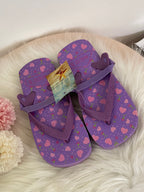 Infradito Bambina con Laccio Elastico Nico's - Ciabattine Mare Viola con Cuoricini