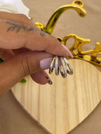 Orecchini Brillante Duo in Argento 925 con Zirconi