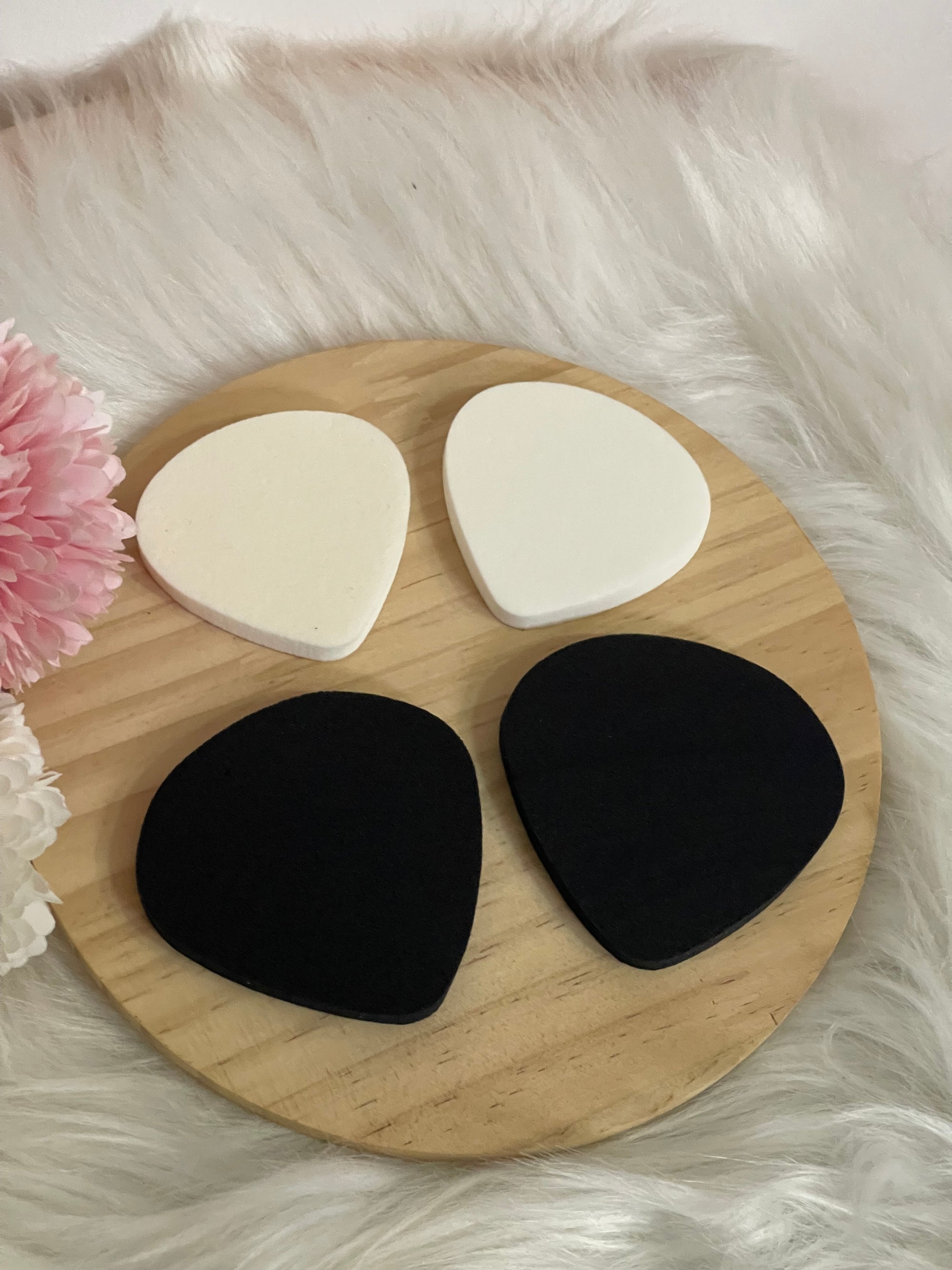 Set 4 Spugnette Trucco Tertio® - Applicatori Viso Professionali Goccia | Uso Asciutto e Bagnato