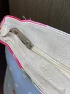 Borsa da Mare Grande e Capiente con Cerniera e Pochette Coordinata – Motivo Floreale Shabby Chic