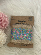 Nastro di Lino con Pizzo Floreale 1m – Fourface Qualità Premium