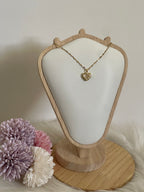Collana Cuore Pulsante in Acciaio Inossidabile Oro con Strass - Girocollo Donna Anallergico