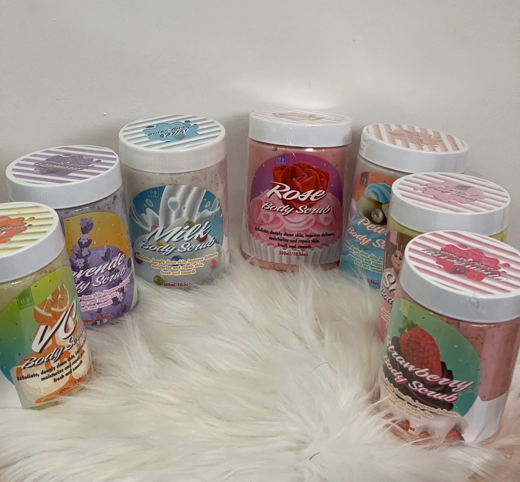 Body Scrub Esfoliante Illuminante 300ml - Scrub Corpo Profumato in 7 Fragranze