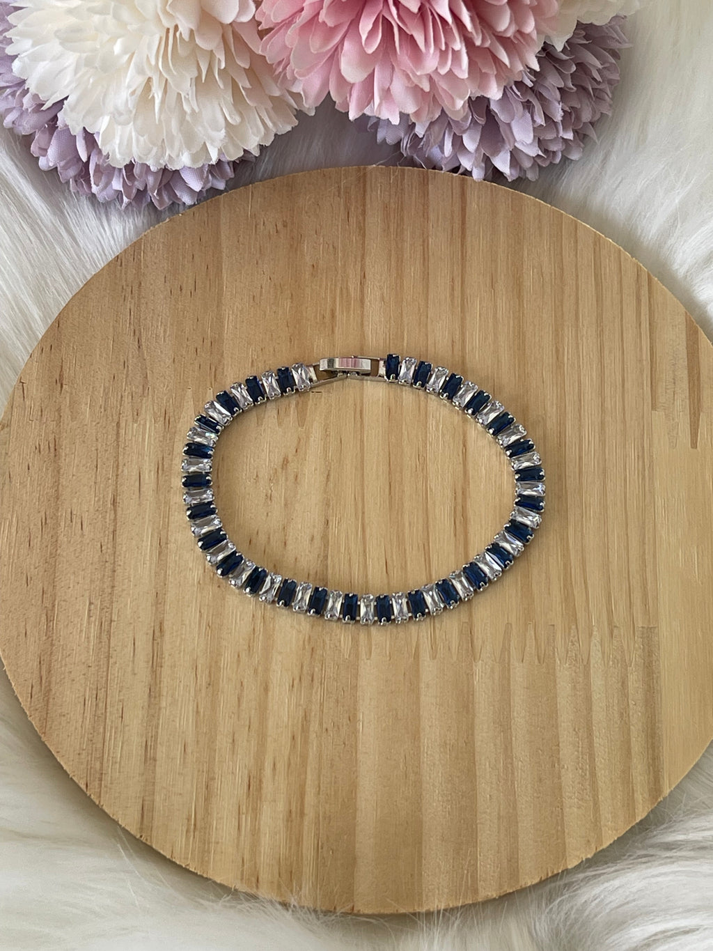 Bracciale Tennis Zafira in Acciaio con Zirconi Cubici – Brilla Ogni Giorno