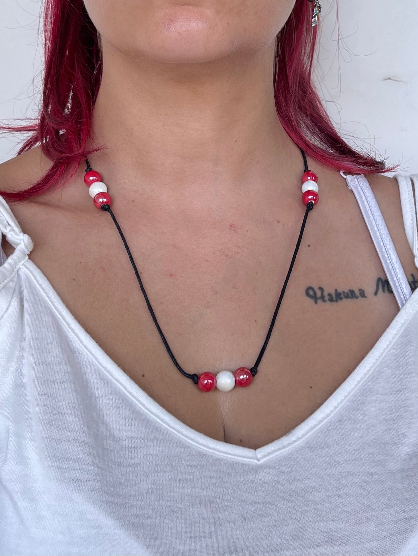 Collana Incanto Mediterraneo Artigianale Regolabile - Eleganza Versatile per Ogni Stile