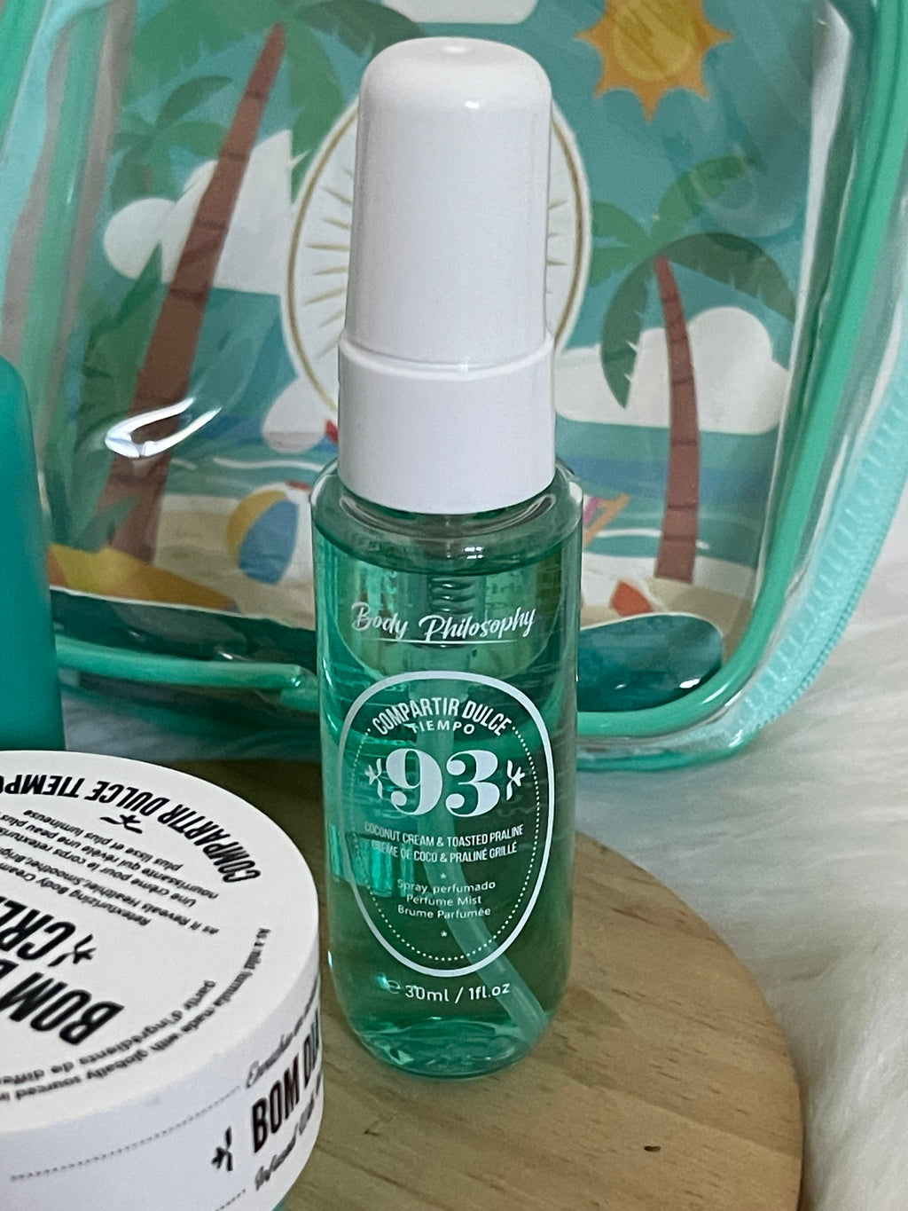 Set Viaggio Cocco e Pralina 93 - Body Philosophy (Kit 3 Pezzi con Pochette)