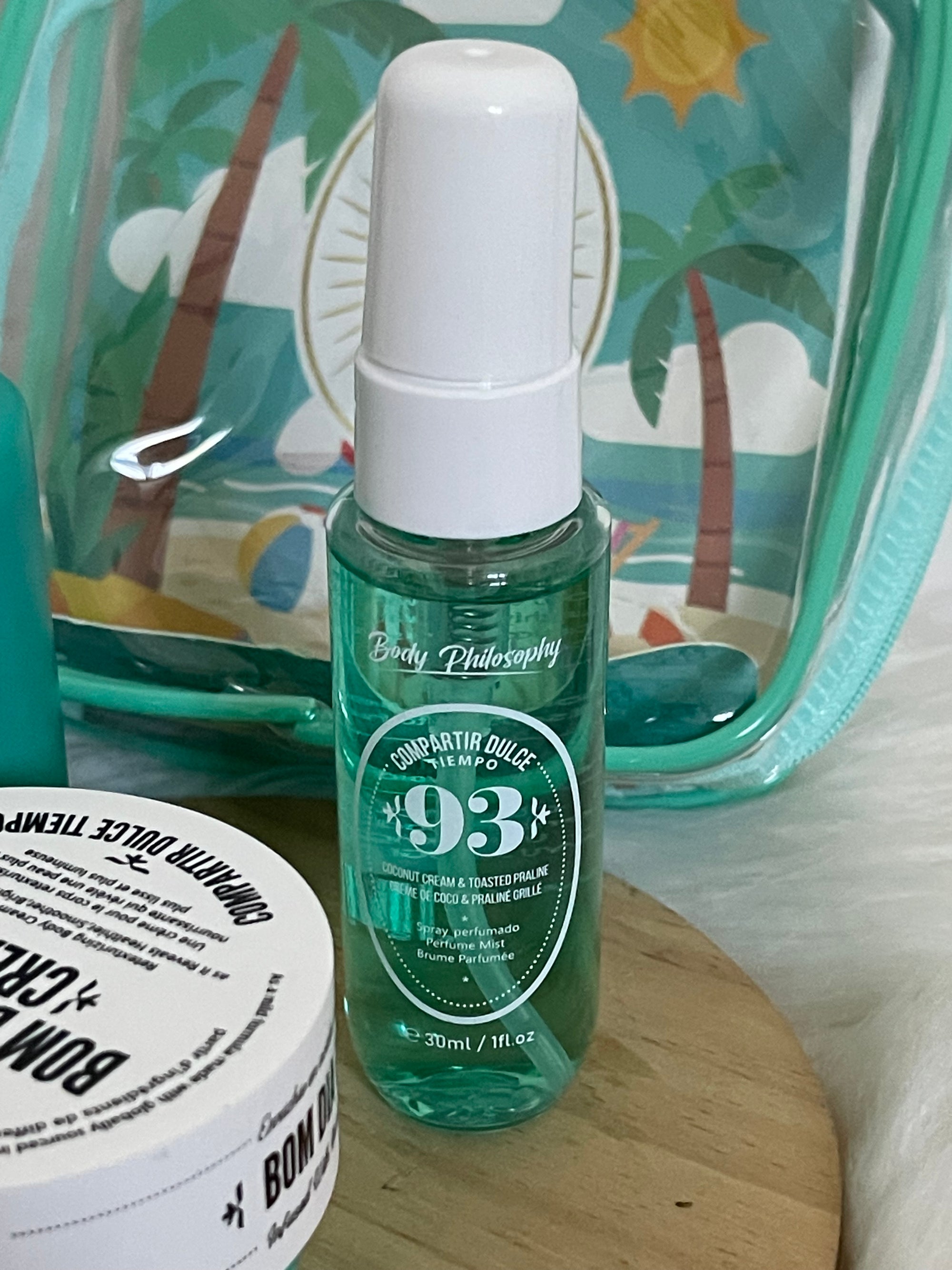 Set Viaggio Cocco e Pralina 93 - Body Philosophy (Kit 3 Pezzi con Pochette)