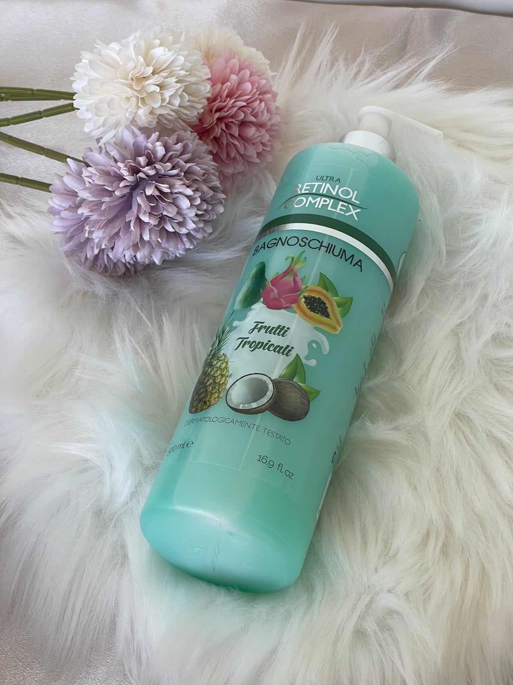 Bagnoschiuma Ultra Retinol Complex ai Frutti Tropicali – Una Coccola di Freschezza e Benessere per la Tua Pelle!