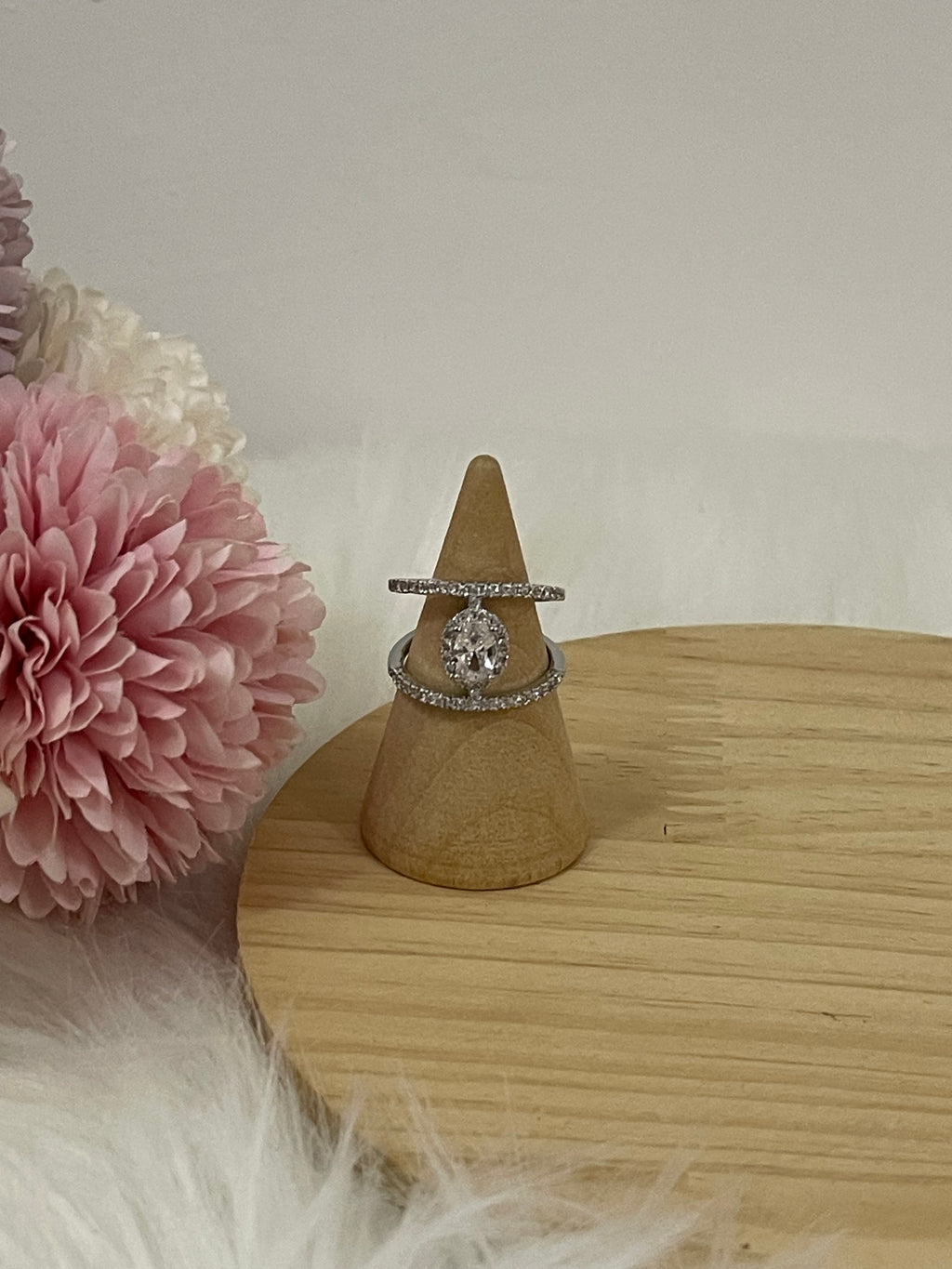 Anello Infinity Halo in Acciaio Inossidabile – Design Doppio Binario Regolabile