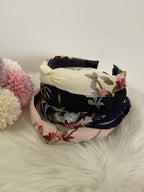 Cerchietto Flora Capelli Turbante a Fiori | Cerchietto Bombato con Nodo Stile Boho Chic - 4 Colori