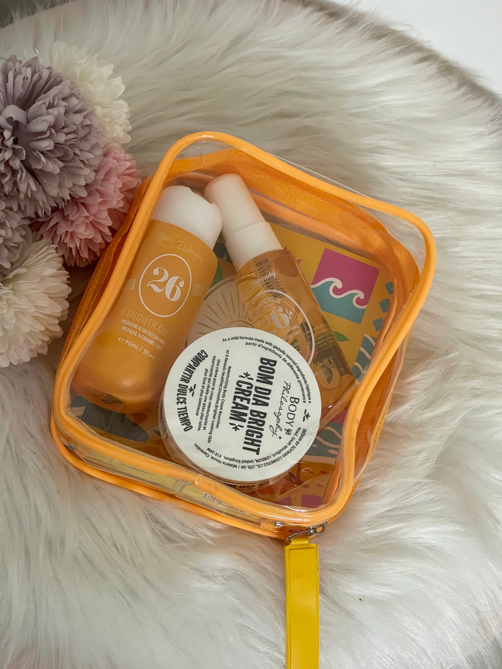 Set Corpo Profumato 26 - Pistacchio e Caramello Salato (3 Pezzi con Pochette)
